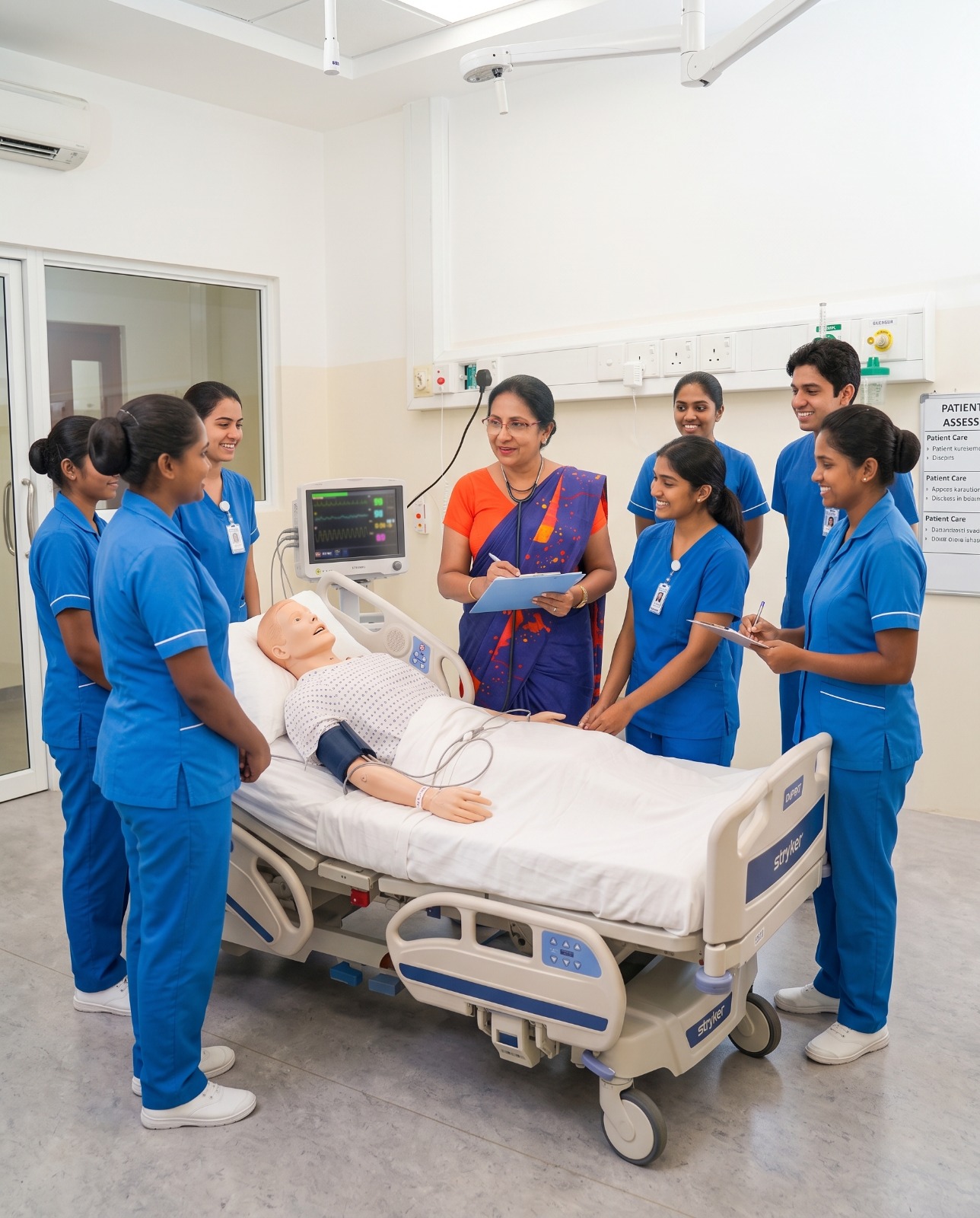 Blue Cross Academy Nursing Instructor Teaching Students
