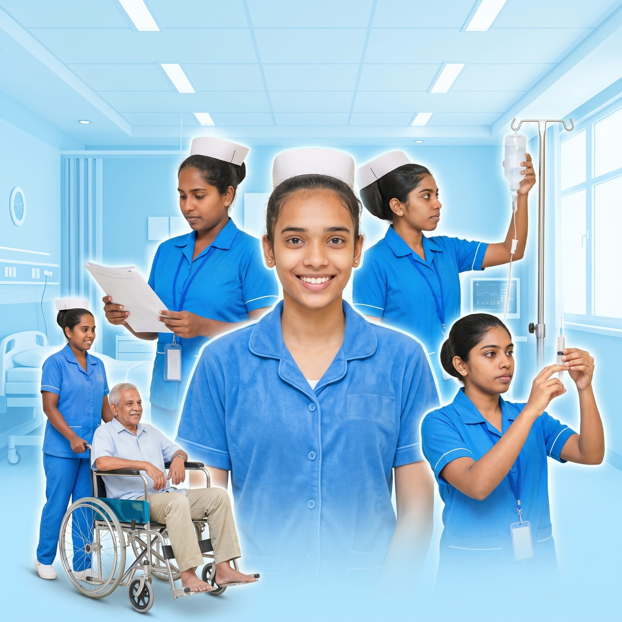 Blue Cross Academy Caregiver Students in Clinical Simulation Ward